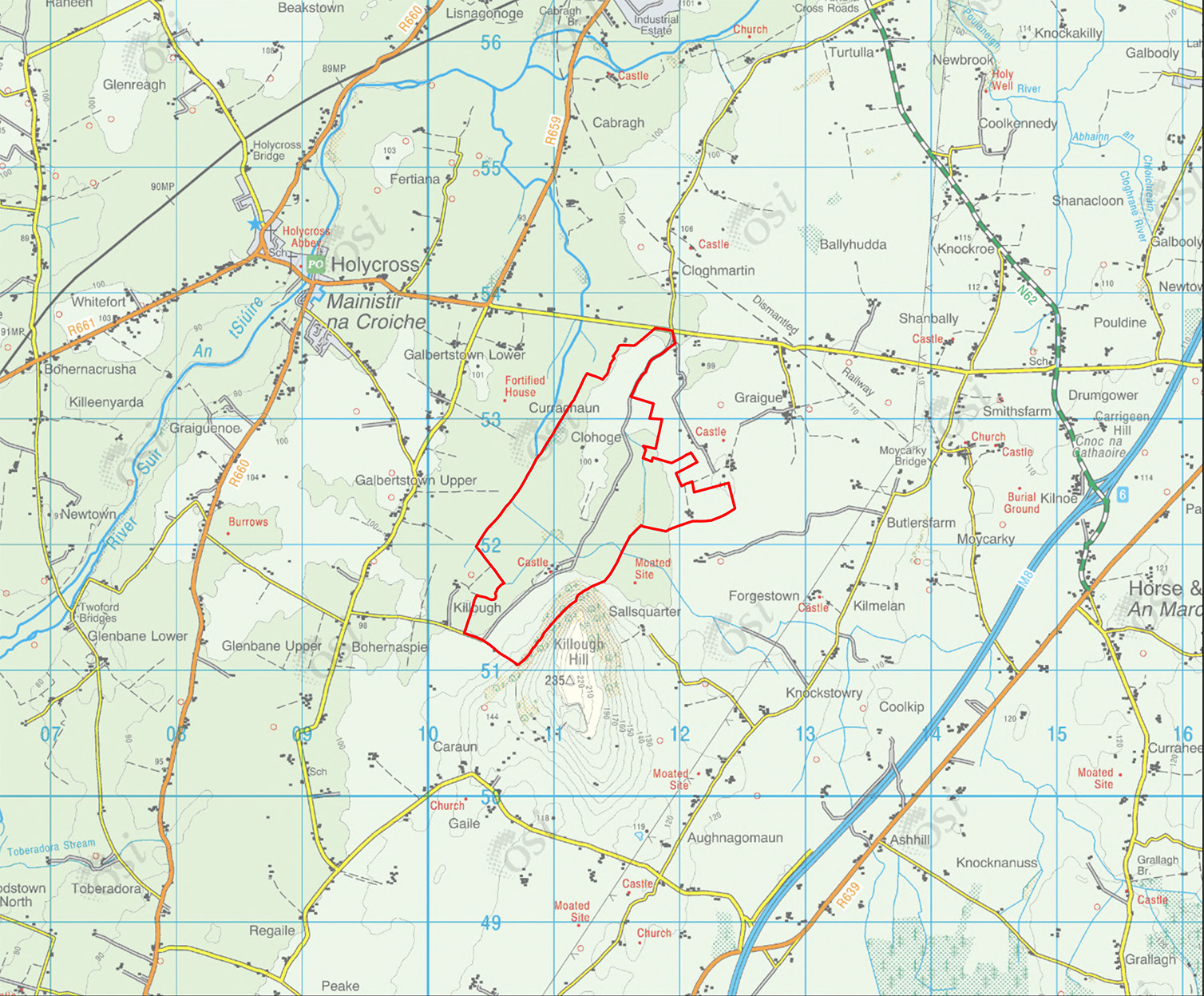 Map of the Killough Solar site
